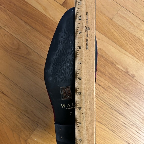 WALK London Jude Bar Loafers in Brocade - Picture 4 of 5